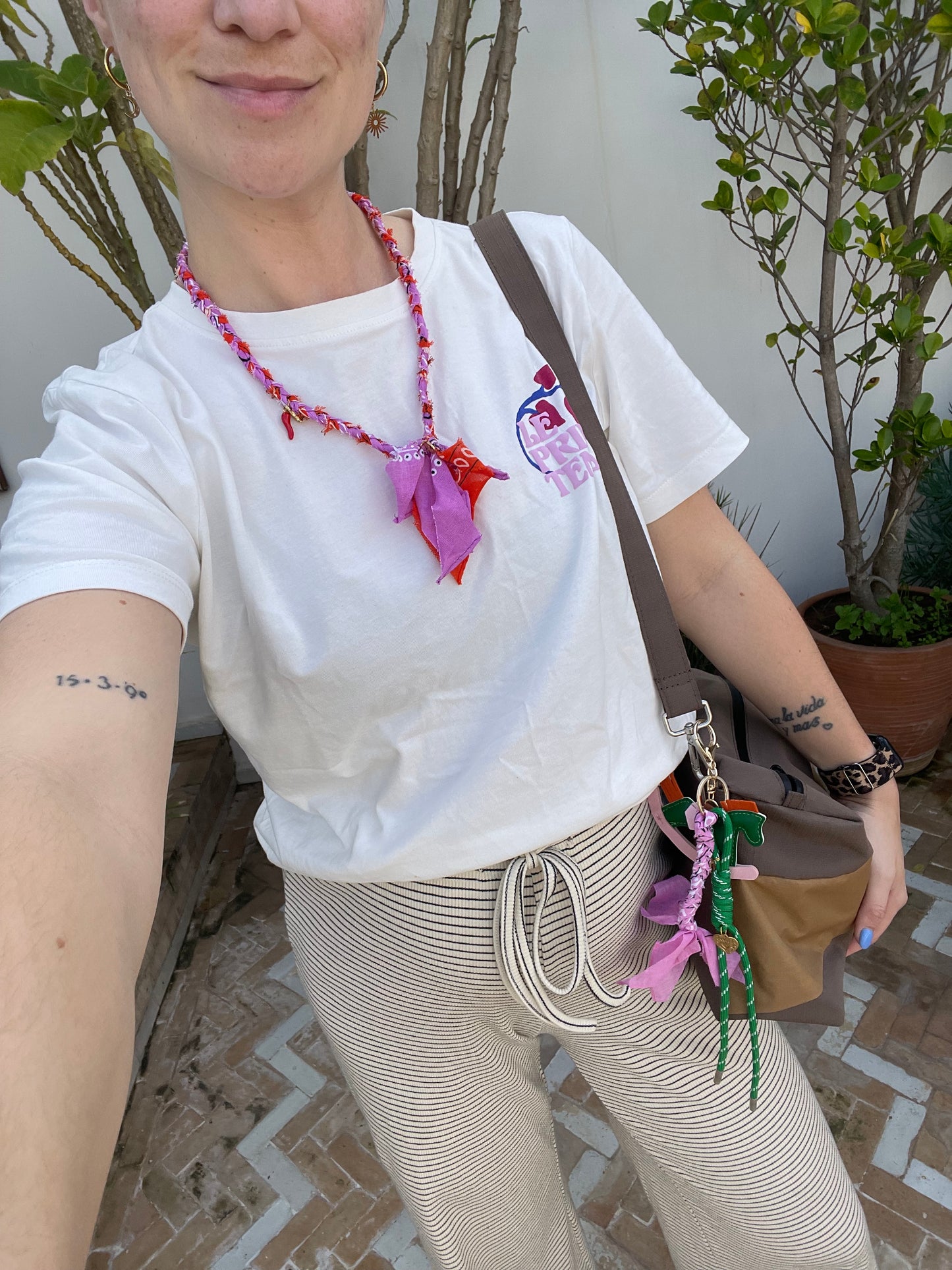 Telephone cord | The Fuchia Fizz accessory with charms