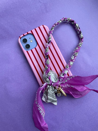 Telephone cord | The Fuchia Fizz accessory with charms