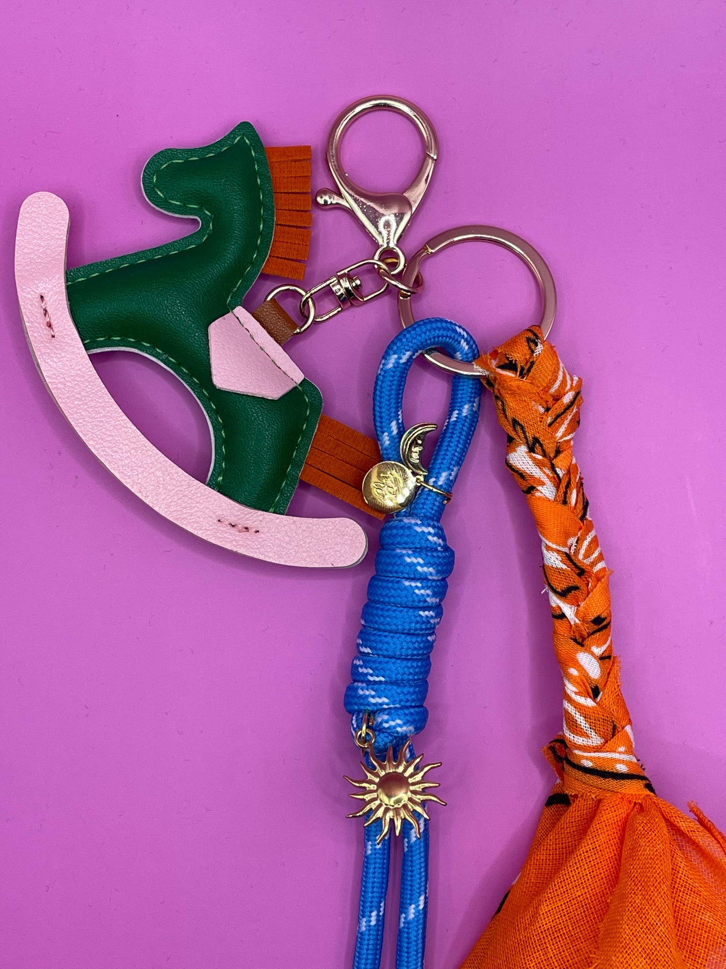 Telephone cord | The Fuchia Fizz accessory with charms