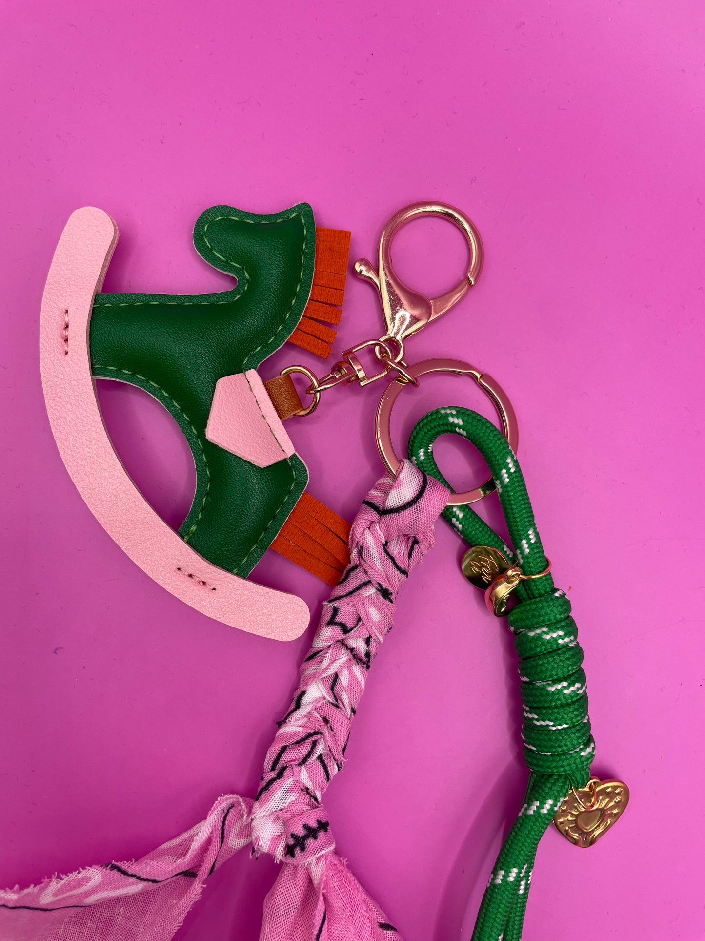 Telephone cord | The Fuchia Fizz accessory with charms