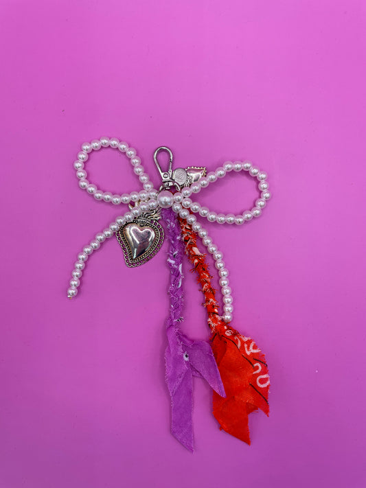 Telephone cord | The Fuchia Fizz accessory with charms