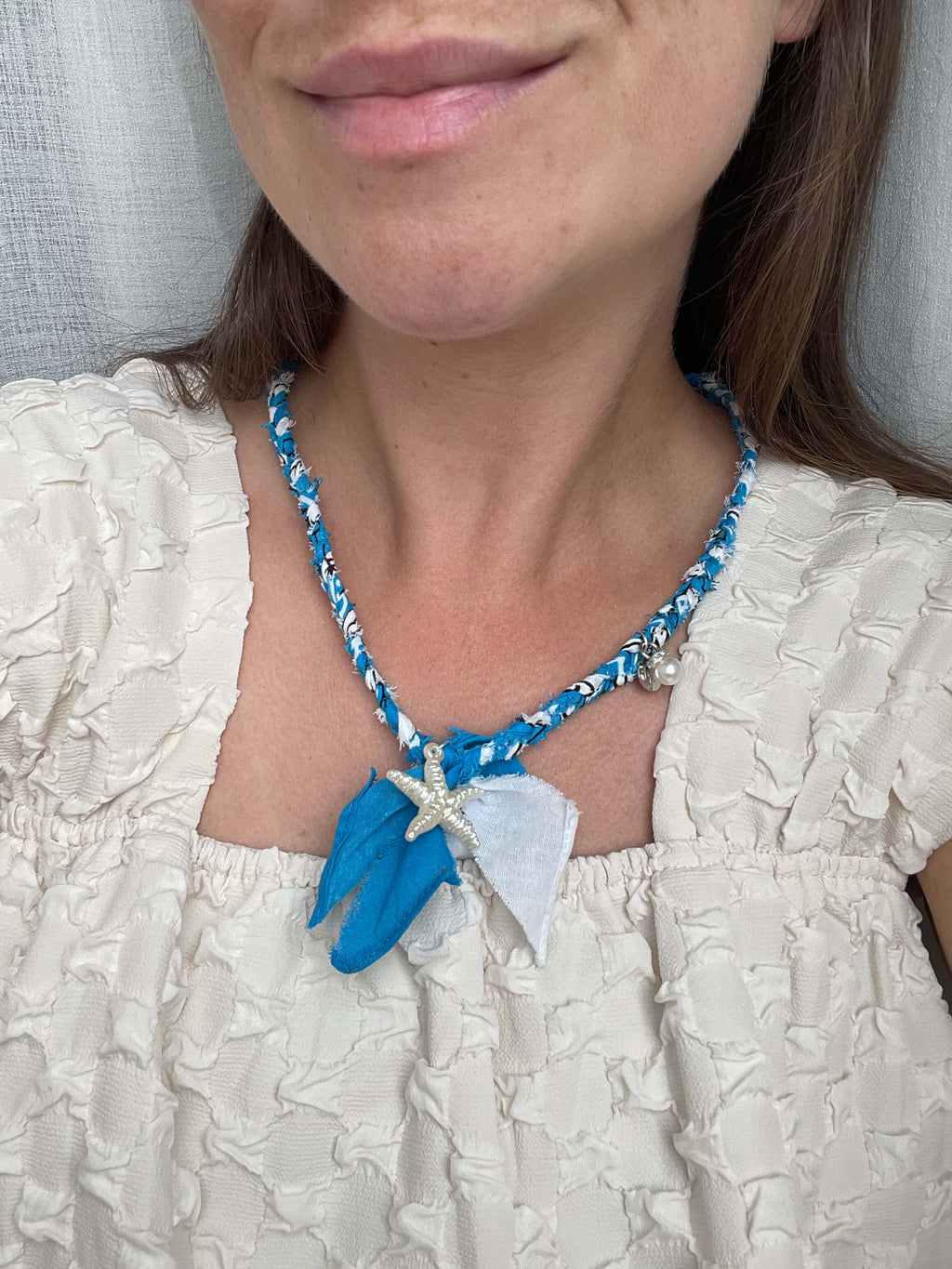 Bandana ketting | Blauwe zeester
